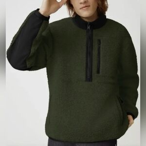 Autentic Canada Goose Renfrew Wool Fleece Half Zip Pullover